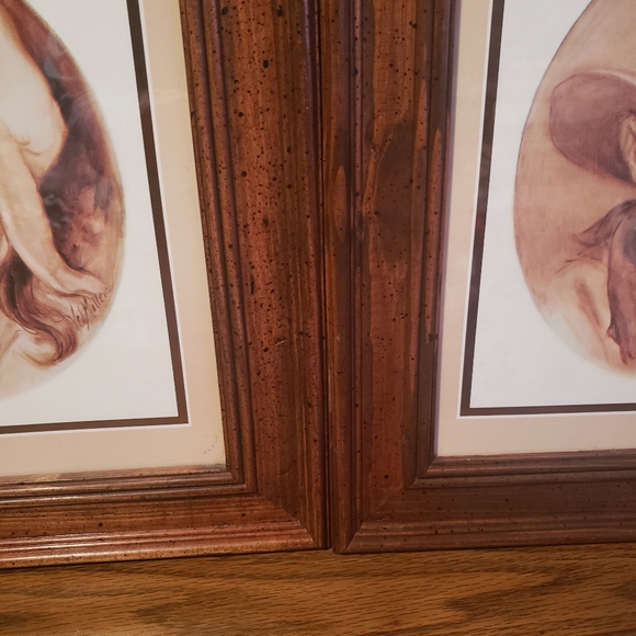 Vel Miller Signed Prints Little Cowboy & Little Western Girl - Picture 9 of 11